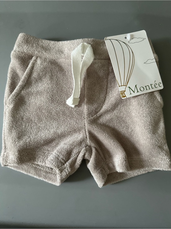 Other - Kids Terry Cloth Shorts in Light Taupe